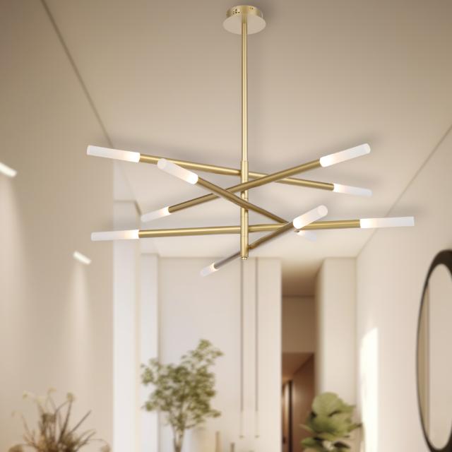 Telbix Pinta 10 Light LED Pendant Light Gold PINTAPE10-GD - The Blue Space