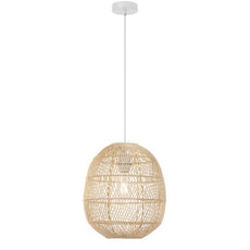 Telbix Rana 30cm Pendant E27 Natural Rattan RANAPE30-NAT - The Blue Space