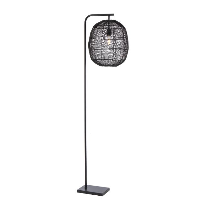 Telbix Rana 40cm Floor E27 Black RANAFL40BK - The Blue Space