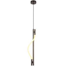 Telbix Taft 75cm LED Pendant Light Gun Metal TAFTPE75-GM - The Blue Space