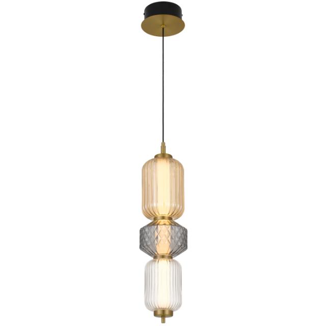 Telbix Torso 3 Light Pendant Led Brass TORSOPE3-BRS - The Blue Space