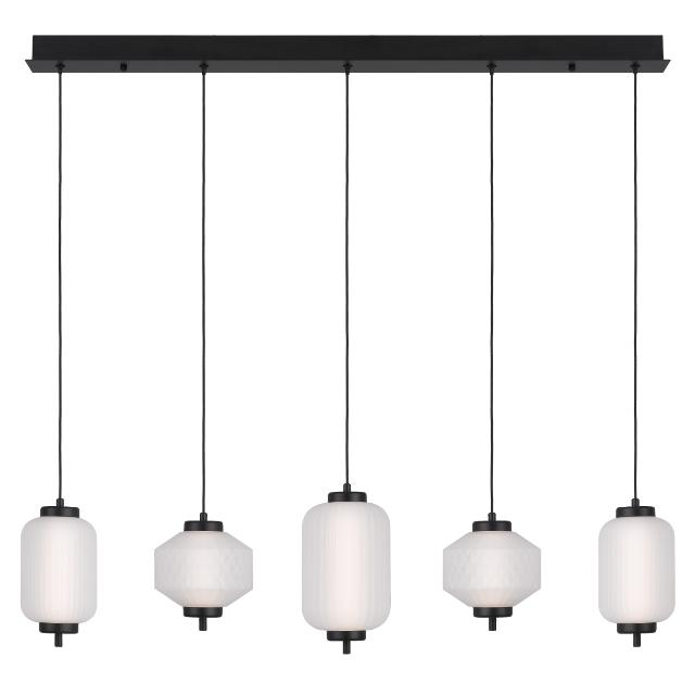 Telbix Torso 5 Light Bar Pendant Led Black TORSOPE5B-BK - The Blue Space