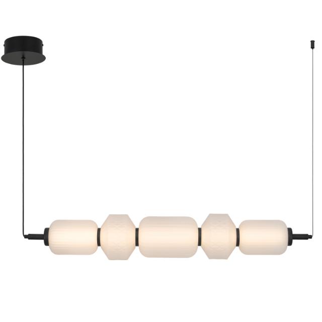 Telbix Torso 5 Light Pendant Led Black TORSOPE5-BK - The Blue Space