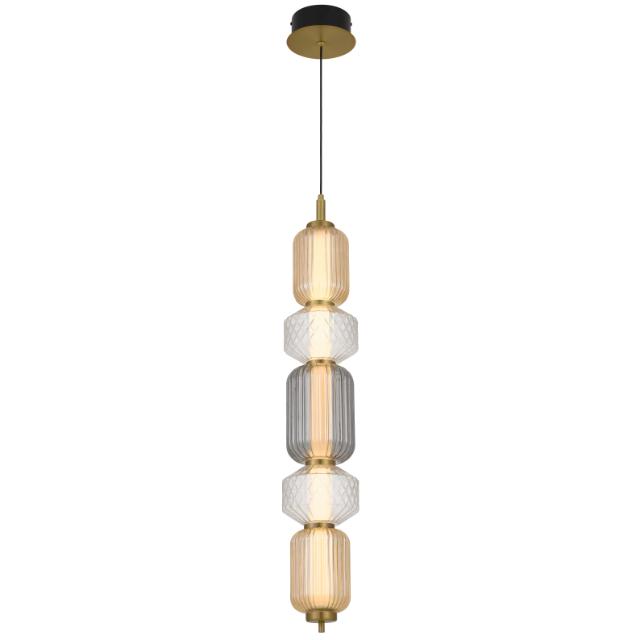 Telbix Torso 5 Light Pendant Led Brass TORSOPE5-BRS - The Blue Space