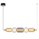 Telbix Torso 5 Light Pendant Led Brass TORSOPE5-BRS - The Blue Space