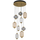 Telbix Torso 9 Light Pendant Led Brass TORSOPE9-BRS - The Blue Space