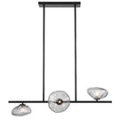 Telbix Zecca 3 Light Horizontal Pendant Light G9 Black Smoke ZECCAPE3H-BKSM - The Blue Space