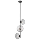 Telbix Zecca 3 Light Vertical Pendant Light G9 Black Smoke ZECCAPE3V-BKSM - The Blue Space