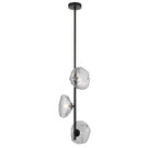 Telbix Zecca 3 Light Vertical Pendant Light G9 Black Smoke ZECCAPE3V-BKSM - The Blue Space