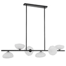 Telbix Zecca 6 Light Pendant Light G9 Black Frost ZECCAPE6-BKFR - The Blue Space