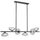 Telbix Zecca 6 Light Pendant Light G9 Black Smoke ZECCAPE6-BKSM - The Blue Space