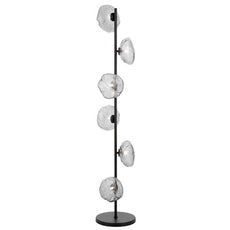 Telbix Zecca Floor Lamp G9 Black Smoke ZECCAFL6-BKSM - The Blue Space