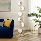 Telbix Zecca Floor Lamp G9 Gold Frost ZECCAFL6-AGFR - The Blue Space