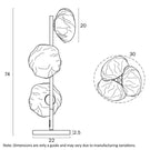 Telbix Zecca Table Lamp G9 Line Drawing - The Blue Space