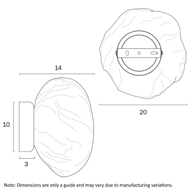 Telbix Zecca Wall Light G9 Line Drawings - The Blue Space