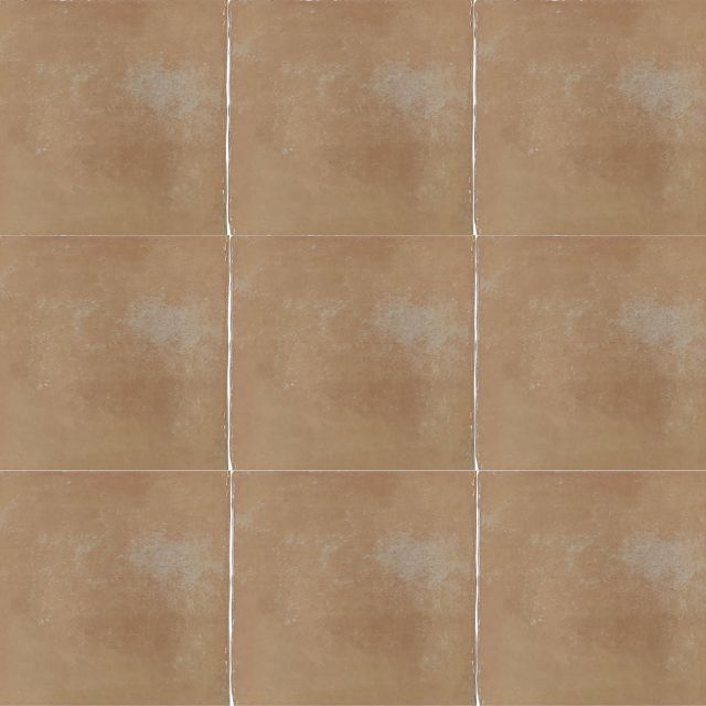 Terracotta Malee Satin Hand Made Spanish Ceramic Tile 130 x 130 x 8mm