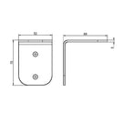 Mecca Soap Bottle Holder Technical Drawing| The Blue Space