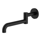 Mecca Wall Mounted Swivel Basin/Bath Spout Only 225mm Matte Black | The Blue Space