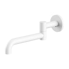 Mecca Wall Mounted Swivel Basin/Bath Spout Only 225mm Matte White | The Blue Space