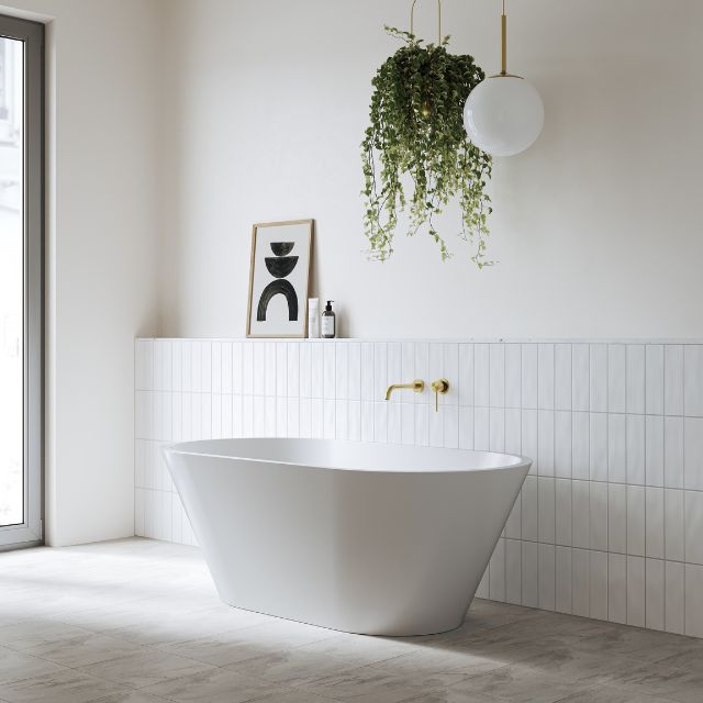 Bao Bath Freestanding 1500 Gloss White Acrylic Bath