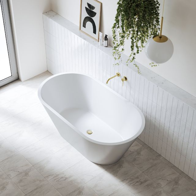 Bao Bath Freestanding 1500 Gloss White Acrylic Bath
