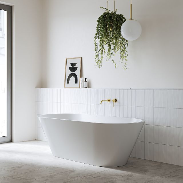 Bao Bath Freestanding 1700 Gloss White Acrylic Bath