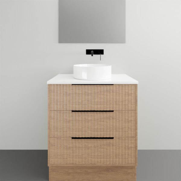 Timberline Emmett Apollo Floor Standing Vanity With Above Counter Basin - 750mm Single Basin EMM-VCO-750-C-F-AP | The Blue Space