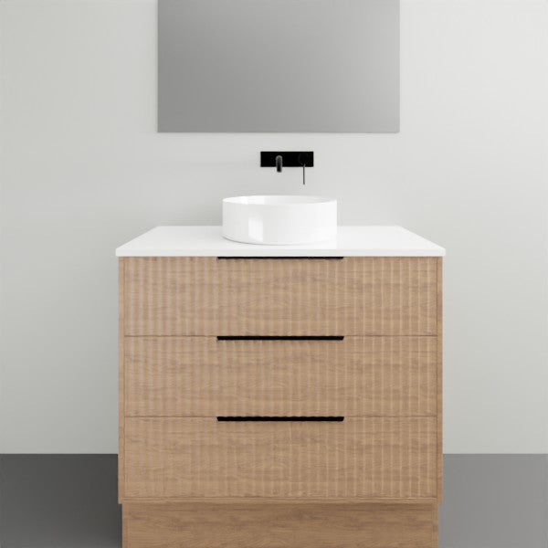 Timberline Emmett Apollo Floor Standing Vanity With Above Counter Basin - 900mm Single Basin EMM-VCO-900-C-F-AP | The Blue Space