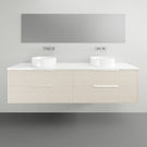 Timberline Emmett Apollo Wall Hung Vanity With Above Counter Basin - 1800mm Double Basin EMM-VCO-1800-D-W-AP | The Blue Space