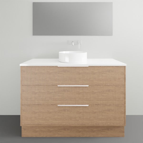 Timberline Emmett Dockland Floor Standing Vanity With Above Counter Basin - 1200mm Single Basin EMM-VCO-1200-C-F-DL | The Blue Space