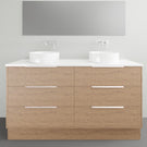 Timberline Emmett Dockland Floor Standing Vanity With Above Counter Basin - 1500mm Double Basin EMM-VCO-1500-D-F-DL | The Blue Space