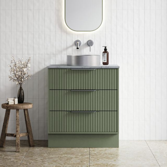 Timberline Emmet Dockland Floor Standing Vanity With Above Counter Basin