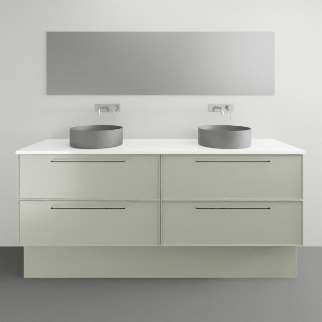 Timberline Henley Kent Floor Standing Vanity With Above Counter Basin - 1800mm Double Basin HEN-V-1800-D-SSA-F-KENT | The Blue Space