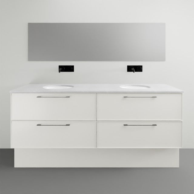 Timberline Henley Kent Floor Standing Vanity With Under Counter Basin - 1800mm Double Basin HEN-V-1800-D-SSU-F-KENT | The Blue Space