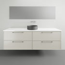 Timberline Henley Kent Wall Hung Vanity With Above Counter Basin - 1800mm Single Basin HEN-V-1800-C-SSA-W-KENT | The Blue Space