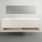 Timberline Kansas Wall Hung with Vanity Regal Acrylic Top - 1800mm Double Basin | The Blue Space