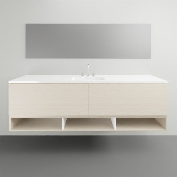 Timberline Kansas Wall Hung with Vanity Regal Acrylic Top - 1800mm Single Basin | The Blue Space