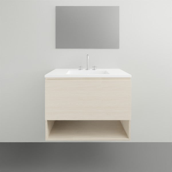 Timberline Kansas Wall Hung with Vanity Regal Acrylic Top - 750mm Single Basin | The Blue Space