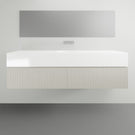 Timberline Kingsley Routed Wall Hung Vanity with Under Counter Basin - 1800mm Single Basin | The Blue Space