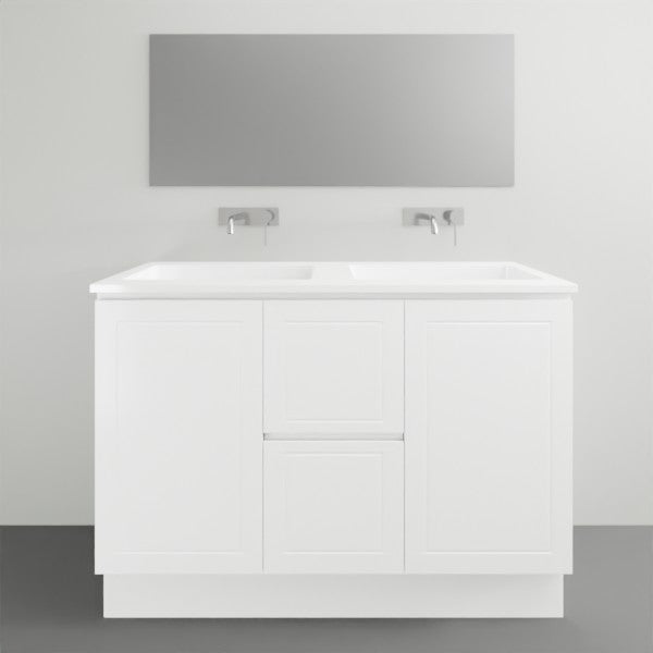 Timberline Nevada Classic Floor Standing Vanity With Ceramic Top 1200 Double | The Blue Space