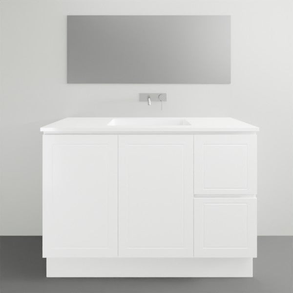 Timberline Nevada Classic Floor Standing Vanity With Ceramic Top 1200 Single | The Blue Space