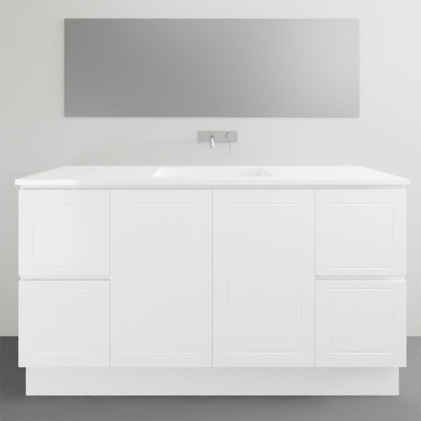 Timberline Nevada Classic Floor Standing Vanity With Ceramic Top 1500 Single | The Blue Space