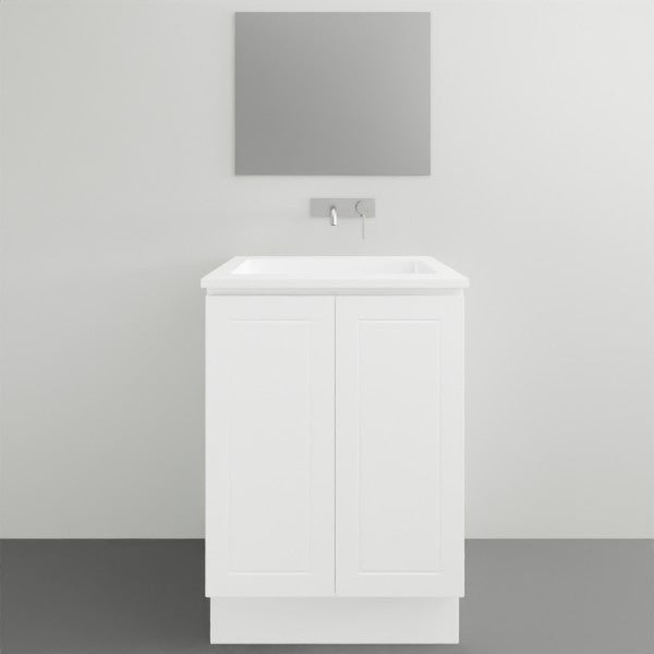 Timberline Nevada Classic Floor Standing Vanity With Ceramic Top 600 Single | The Blue Space