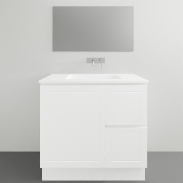 Timberline Nevada Classic Floor Standing Vanity With Ceramic Top 900 Single | The Blue Space