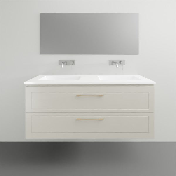 Timberline Nevada Classic Plus Wall Hung Vanity with Ceramic Basin Top - 1200mm Double Basin | The Blue Space