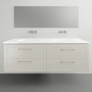 Timberline Nevada Classic Plus Wall Hung Vanity with Ceramic Basin Top - 1500mm Double Basin | The Blue Space