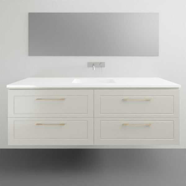 Timberline Nevada Classic Plus Wall Hung Vanity with Ceramic Basin Top - 1500mm Single Basin | The Blue Space