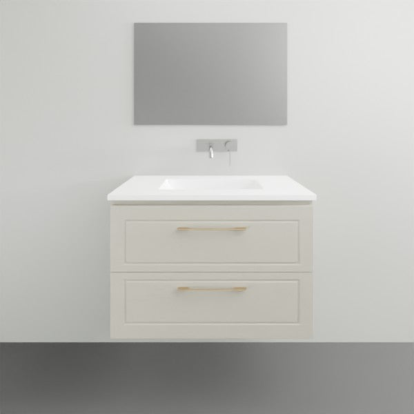 Timberline Nevada Classic Plus Wall Hung Vanity with Ceramic Basin Top - 750mm Single Basin | The Blue Space