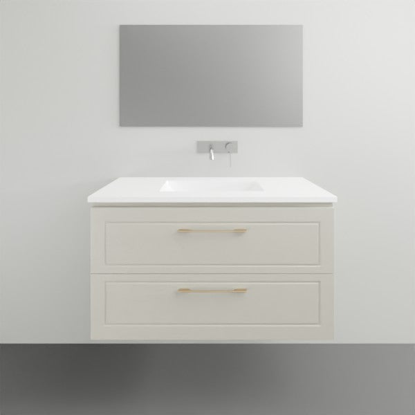 Timberline Nevada Classic Plus Wall Hung Vanity with Ceramic Basin Top - 900mm Single Basin | The Blue Space