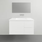 Timberline Nevada Classic Wall Hung Vanity With Ceramic Top 900mm centre bowl - The Blue Space